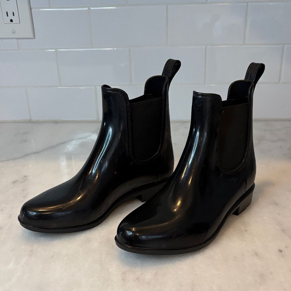 Boots Shoes Women’s Aa Weather Sleek Black Ankle Rain Boots